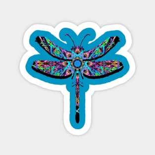 Fractal Dragonfly Sticker